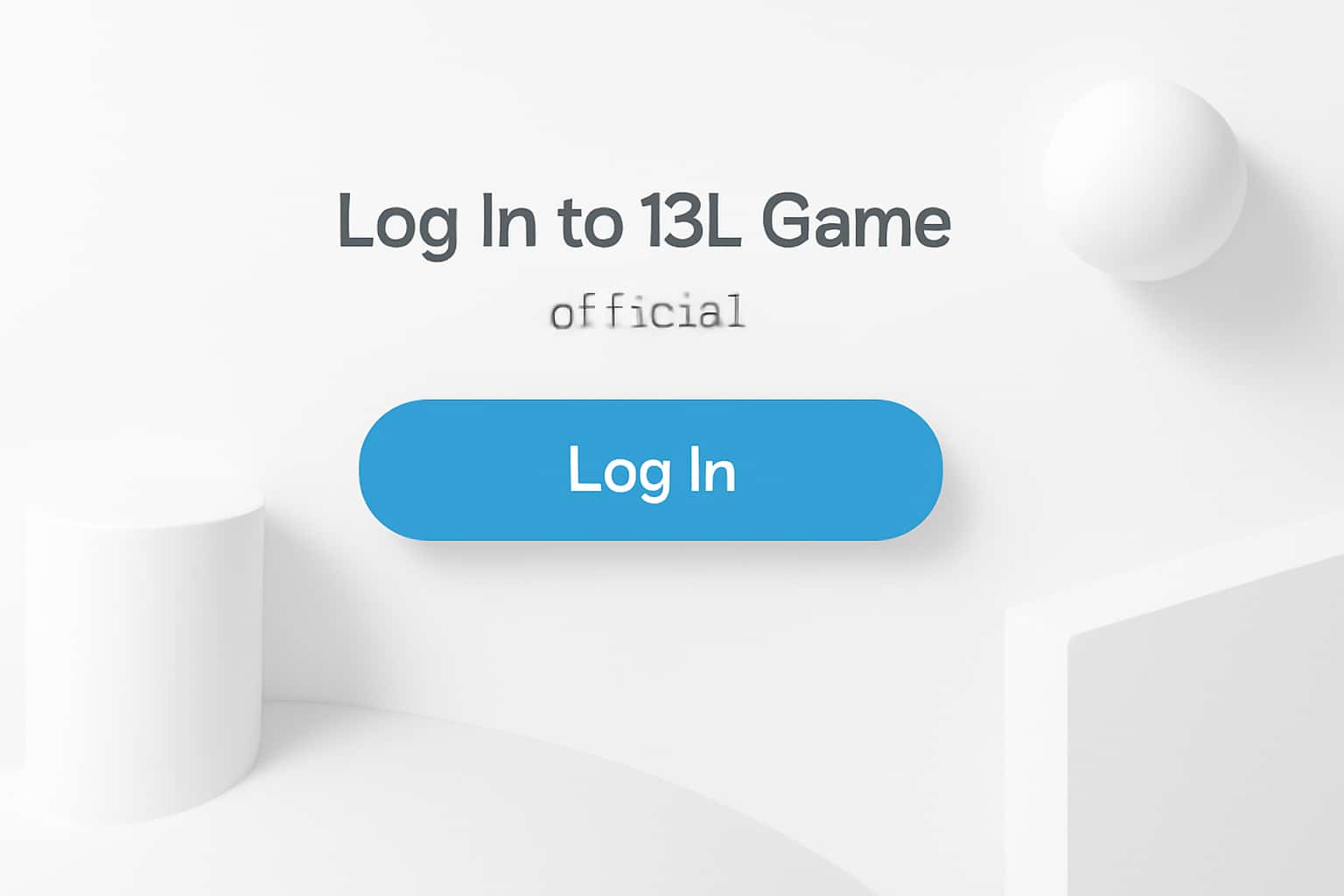 Log In to 13L Game - Official Interface